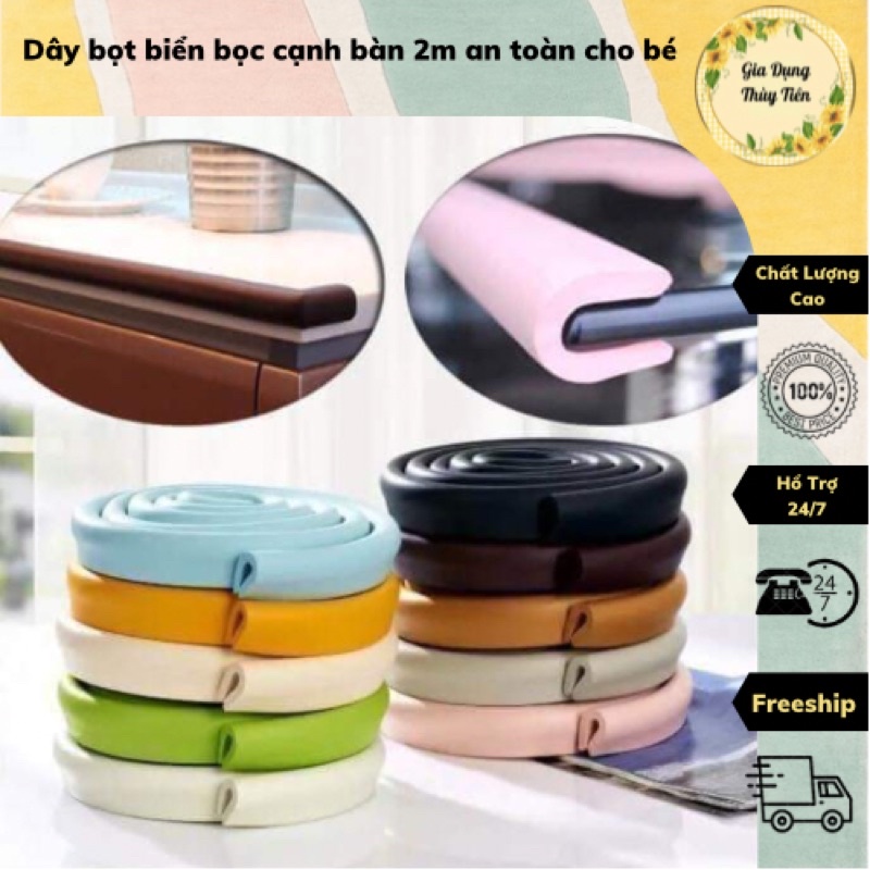 Dây bọt biển bọc cạnh bàn 2m an toàn cho bé