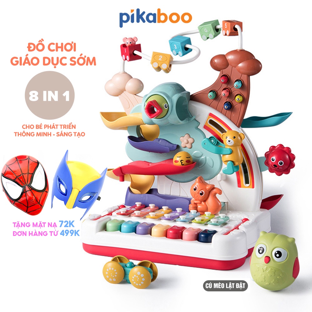 Đồ chơi giáo dục cho bé 8 in 1 cao cấp Pikaboo sớm phát triển toàn diện chất liệu nhựa ABS cao cấp an toàn