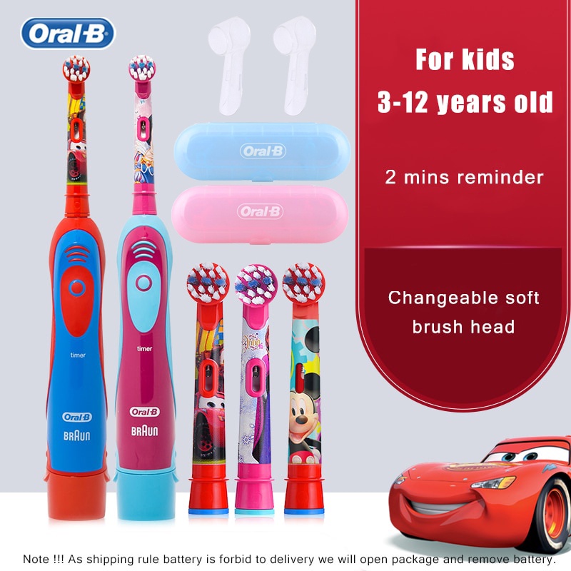 Bàn Chải Đánh Răng Điện Oral B Vệ Sinh Răng Miệng Chống Thấm Nước Dành Cho Trẻ Em