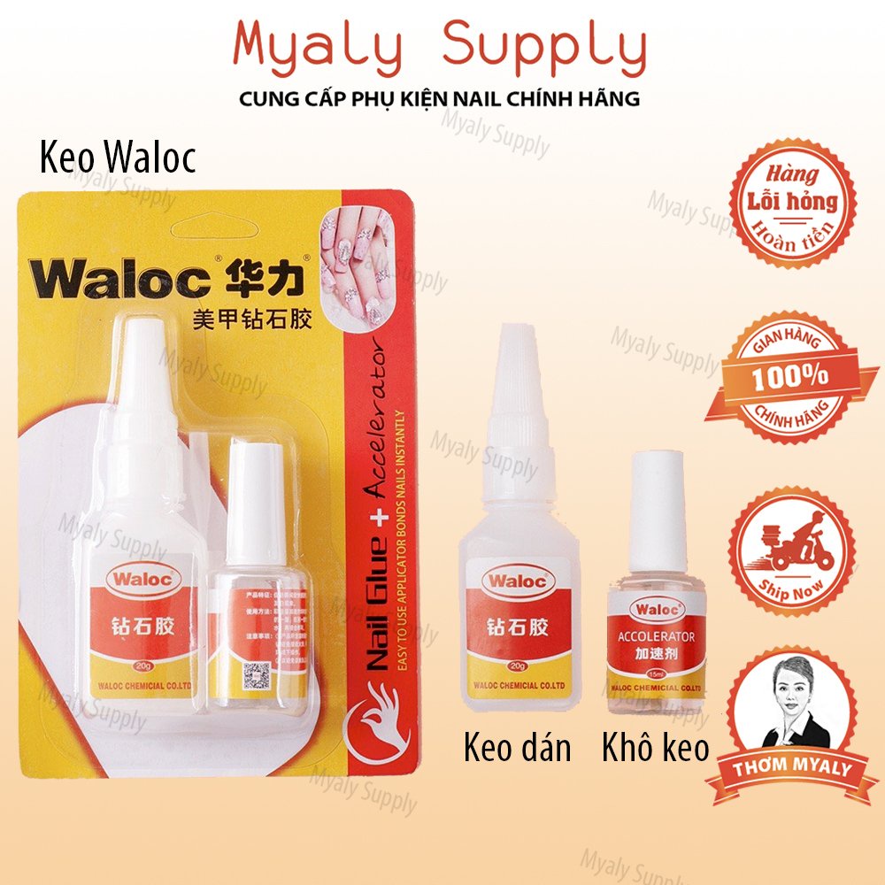 Keo Bê Tông Nail Waloc Dán Móng Đính Đá SP000169
