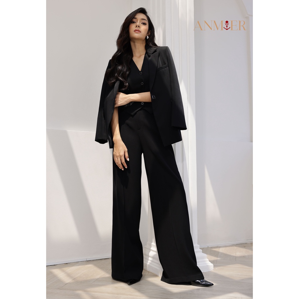 Sophia Top - Áo ghi lê công sở phom vừa - Anmier thời trang thiết kế cao cấp
