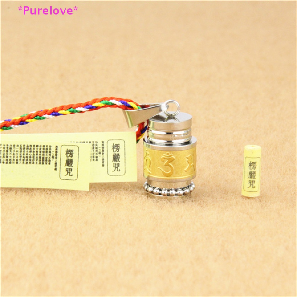 Vòng cổ Mặt Hình Bánh Xe Cầu Nguyện Bằng Thép Không Gỉ Dành Cho Nam Và Nữ Mới