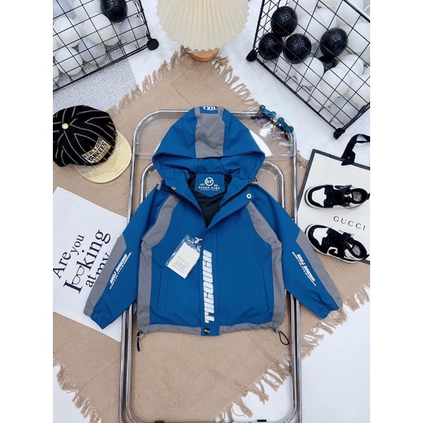 Áo gió thể thao 2 lớp bé trai - bé gái mặc đều đẹp