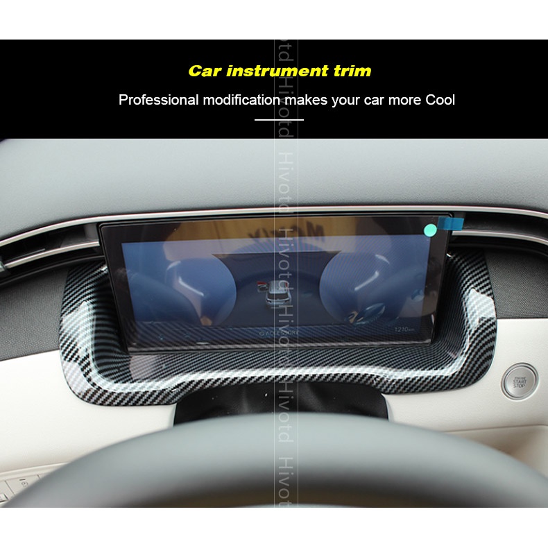 Khung Trang Trí Bảng Điều Khiển Xe Hơi Bằng Sợi Carbon Cho Hyundai Tucson NX4 2021 2022