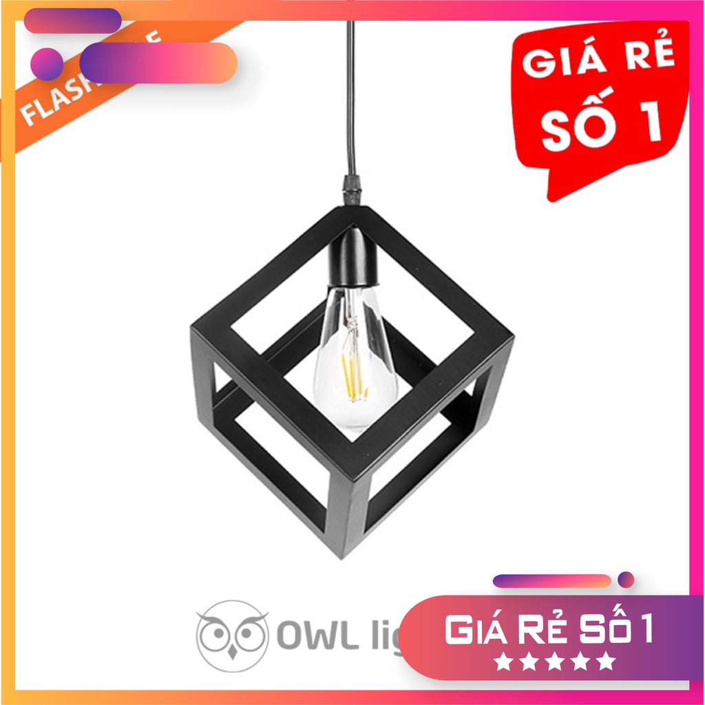 Đèn thả: Mẫu đèn trang trí hình khối lập phương đẹp OWL Lighting
