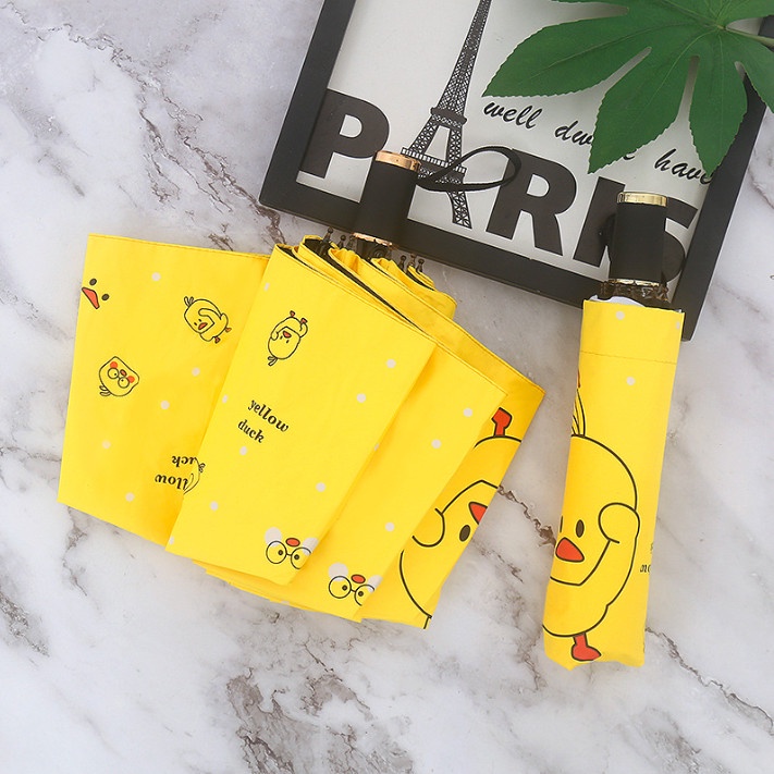 Ô dù che mưa nắng chống tia UV hình gấu vịt dễ thương BAG U OGAUVIT14