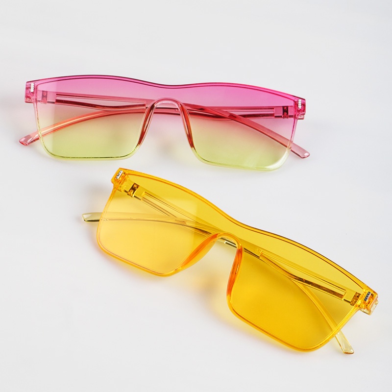 (AIMURUSI) COD Kính Mát Thời Trang Hàn Quốc Chống Tia UV400 Gọng Vuông Nhiều Màu Sắc