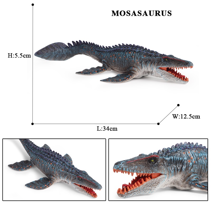 Mô Hình Khủng Long Tyrannosaurus Mosasaur Raptor Trang Trí Chất Lượng Cao