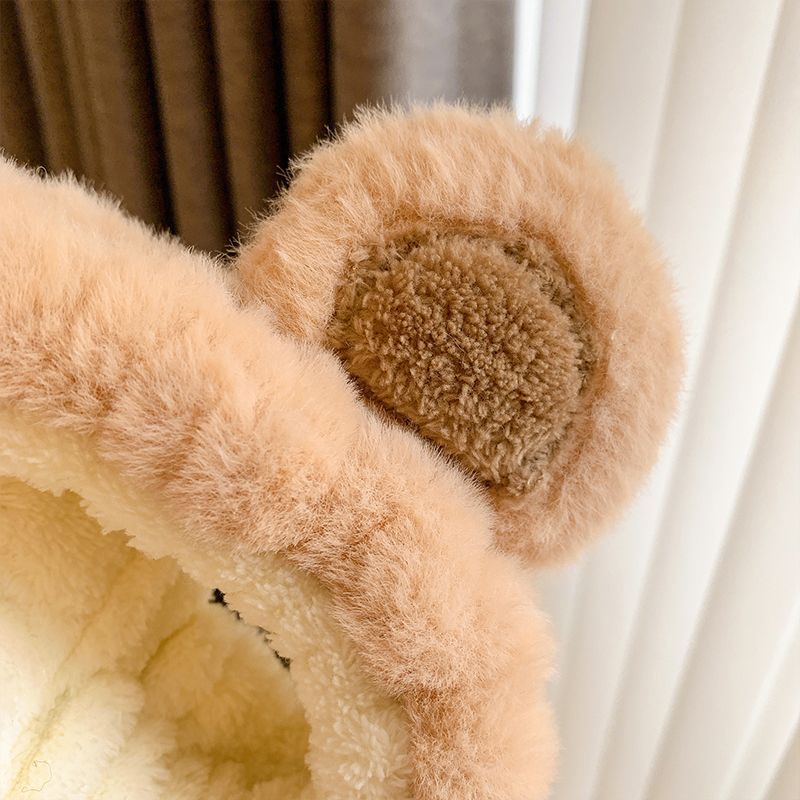 Băng Đô Cài Tóc Ba Chiều Hình Gấu Nhồi Bông Dễ Thương Dùng Rửa Mặt Đặc Biệt