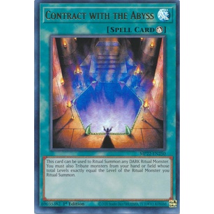 Thẻ bài Yugioh Contract with the Abyss - MP22-EN250 - Ultra Rare 1st Edition