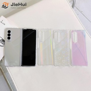 Ốp Điện Thoại Trong Suốt + Các Tông Màu Hợp Thời Trang Dành Cho Samsung Z Fold 4 / Z Fold 3