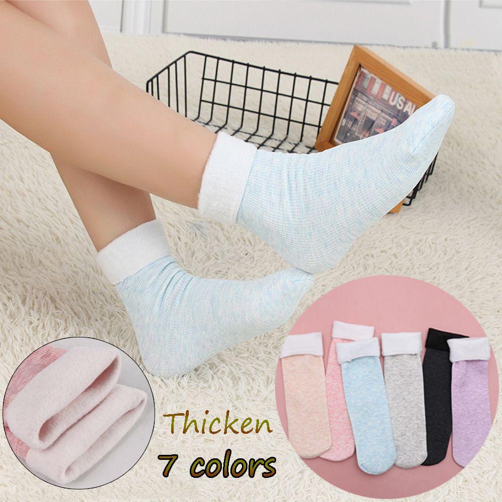 Tất Ngủ Cotton Giữ Nhiệt Không Đường May Phù Hợp Cho Mùa Đông