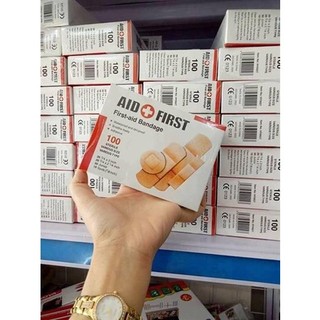 Sp000651 hộp 100c băng gạc y tế tiệt trùng aid first