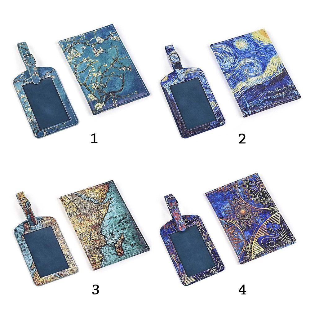 Set 2 Bao Da Bọc Hộ Chiếu Tiện Lợi Khi Đi Du Lịch