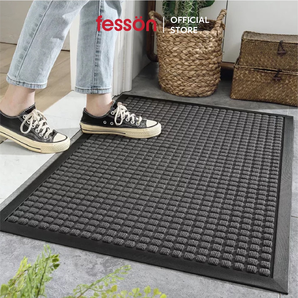 Thảm cửa ra vào cao cấp chống trượt tuổi thọ cao Fesson 75 x 45cm