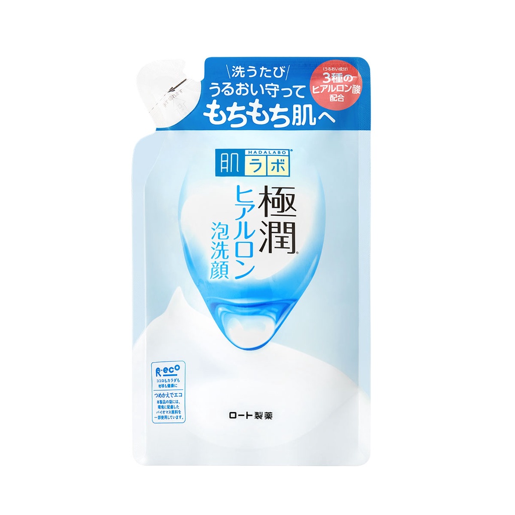 Bọt rửa mặt dưỡng ẩm Hada Labo Gokujyun Moisturizing Foaming Wash 140ml (Dung dịch thay thế)