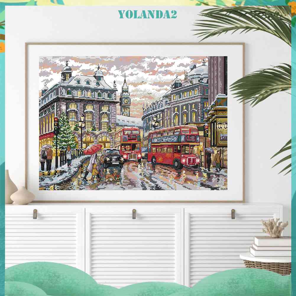 Bộ Tranh Thêu Chữ Thập 14CT Bằng Vải Cotton