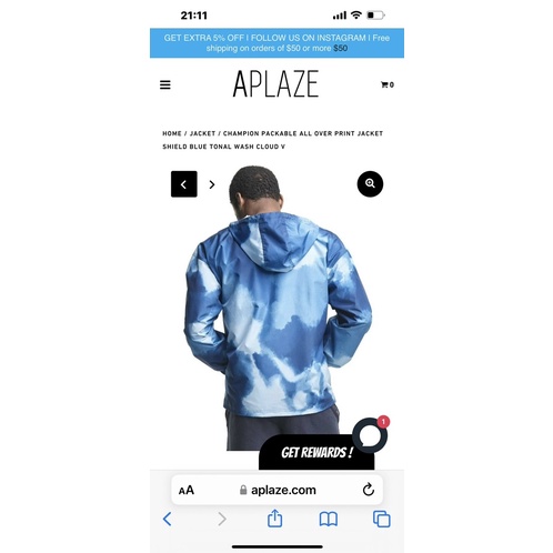 Áo gió Champion chui đầu