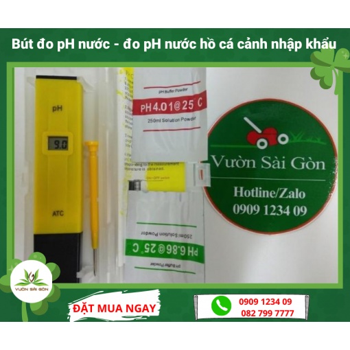 Bút đo pH nước ATC độ chính xác cao, đo PH nước sinh hoạt, bút đo pH thủy canh (Vườn Sài Gòn - Vuon Sai Gon)