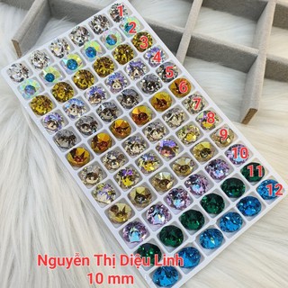 Đá khối K9 hình tròn, đế nhọn 10mm