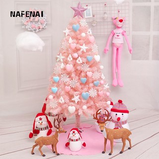 Nafenai Cây thông noel màu hồng xinh xắn cao 1.5m