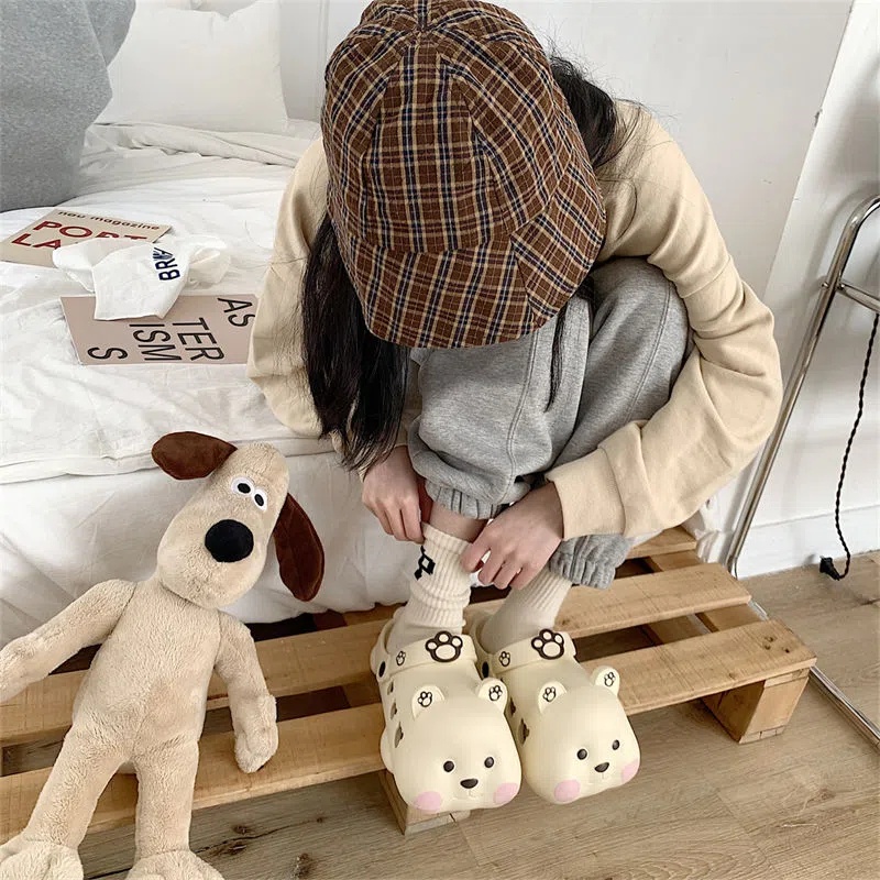 Dép Đế Dày Mềm Mại Họa Tiết Hoạt Hình Dễ Thương Thời Trang Mùa Hè Cho Nữ  TTH324