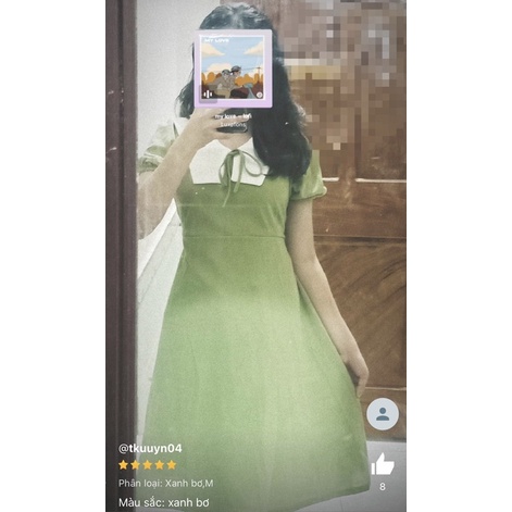 Váy dài xanh bơ Meliora