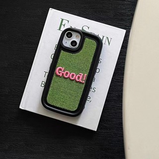 Ốp Điện Thoại Màu Xanh Lá Dễ Thương Cho iPhone 11 11promax 12 12pro max 13 13pro max 14 14plus 14pro max