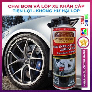 [HÀNG CHUẨN] Chai Vá Lốp - Bơm Lốp Khẩn Cấp Cho Xe Ô Tô, Xe Máy - Chất Bịt Kín Lốp Xe - HeriosTire Inflator - VUADOCHOI