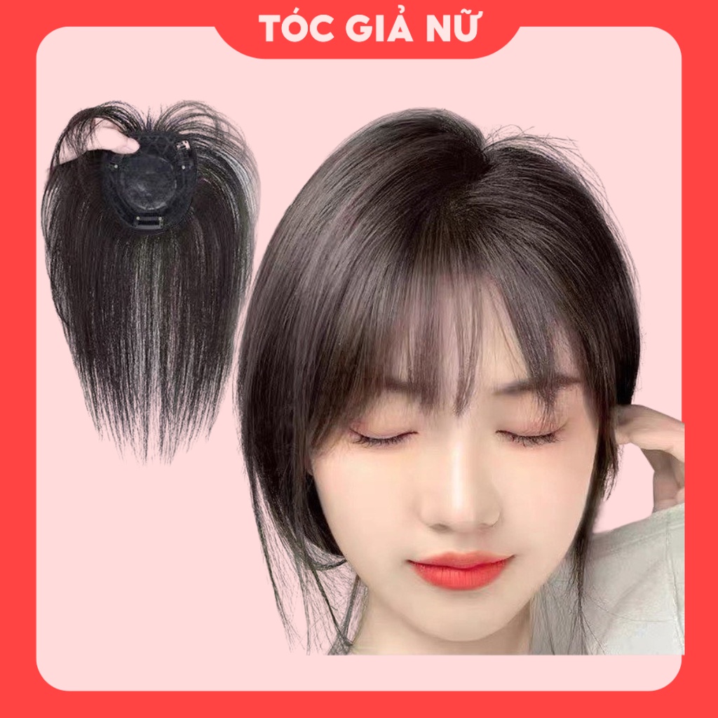 Tóc giả mái che hói cao cấp chất tơ tự nhiên như tóc thật