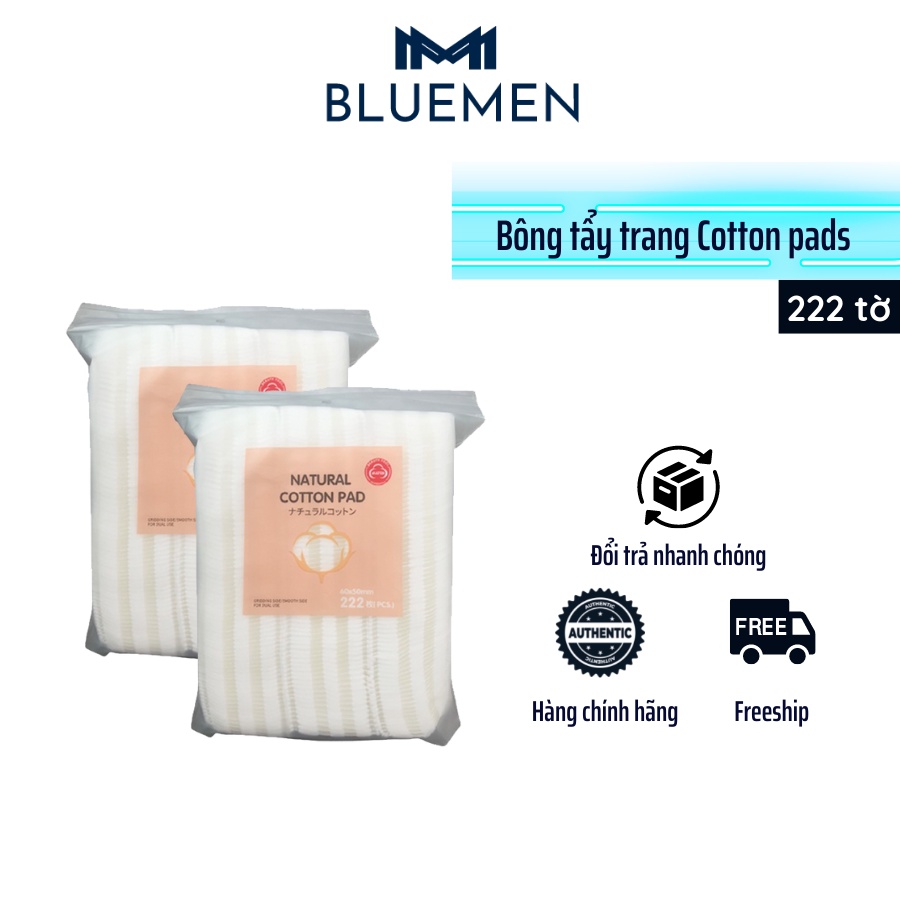 Bông Tẩy Trang 222 Miếng Cotton Pads 3 Lớp Siêu Mềm Mịn (Mẫu mới)