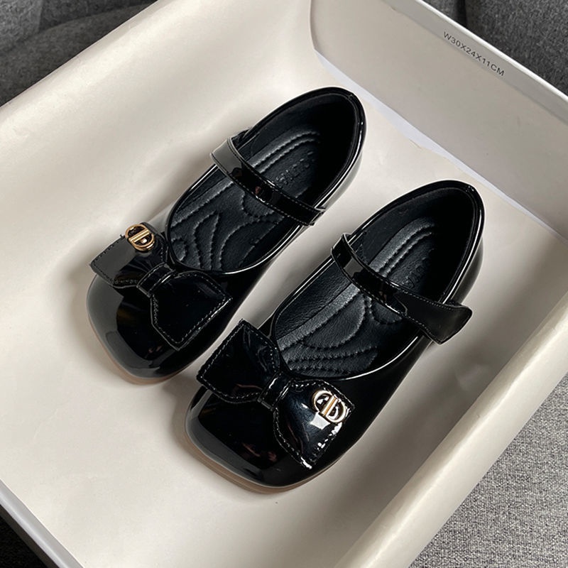 Giày Búp Bê Bằng Da Đế Mềm Màu Đỏ Phong Cách Thời Trang Xuân Thu 2022