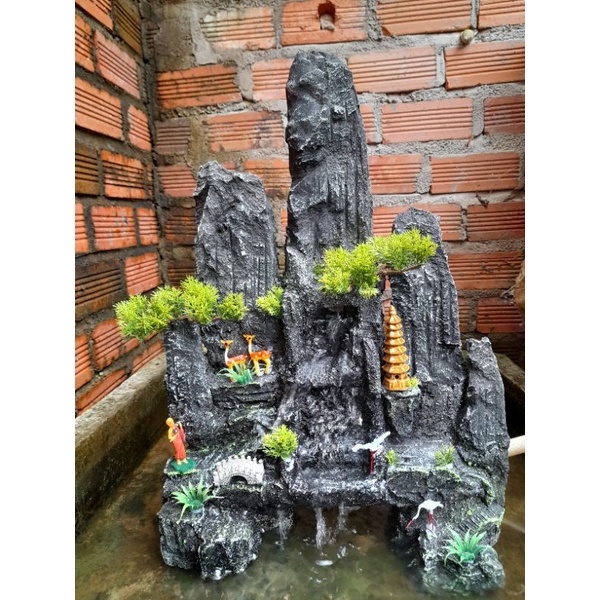 Hòn Non Bộ Có Thác Nước Sinh Động