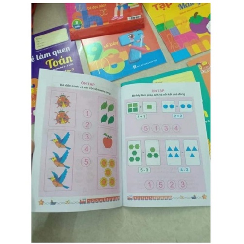 Sách - Bộ hành trang cho bé vào lớp 1 tập tô tập viết chữ, số - 10 quyển kèm bút chì và tẩy NSTO