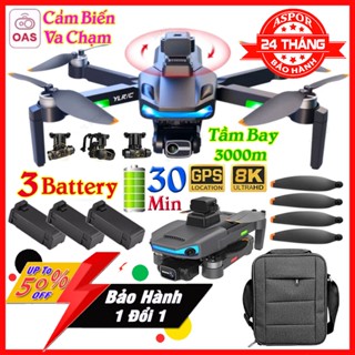  Tự Quay Về  Máy Bay Flycam Giá Rẻ Drone Camera 8K AE3 Max Bay 30 Phút, Tầm Xa 5000m, Động Cơ Không Chổi Than
