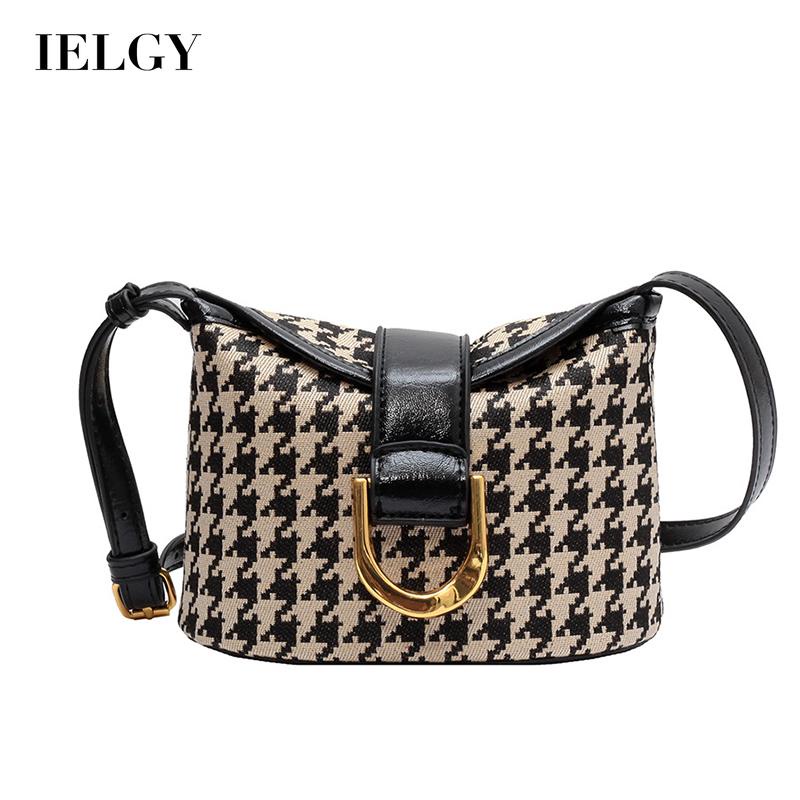 Ielgy Túi Đeo Chéo Vai Họa Tiết Chim Có Thể Điều Chỉnh Được Cho Nữ