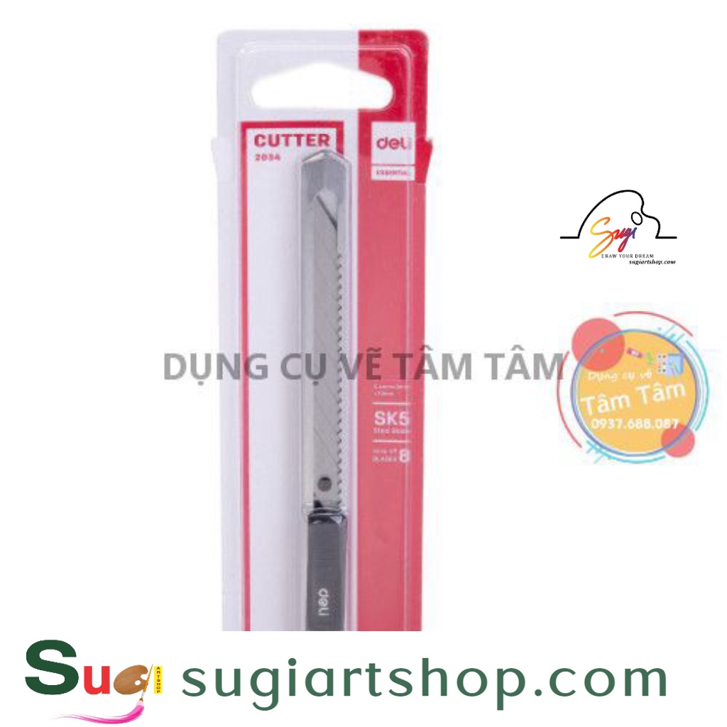 [ Sugi art shop ] [ TÂM TÂM ]-Dao rọc giấy, Dao gọt chì Deli-