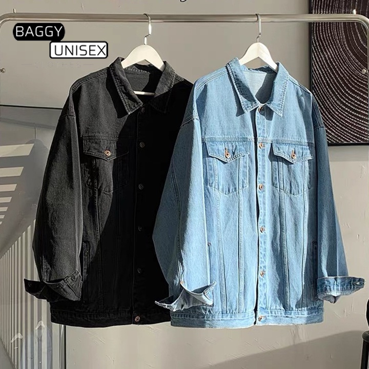 Áo khoác bò nam, áo khoác jeans phong cách hàn quốc, chất liệu dày dặn, đứng form