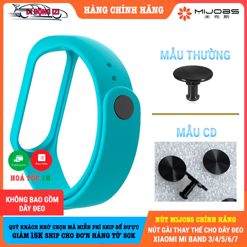 Nút Gài Thay Thế Cho Mi Band 7/6/5/4/3 Mijobs, Chất Liệu Nhựa Bền Chắc, Chốt Đeo Với 2 Mẫu Thiết Kế Cao Cấp [CHÍNH HÃNG]