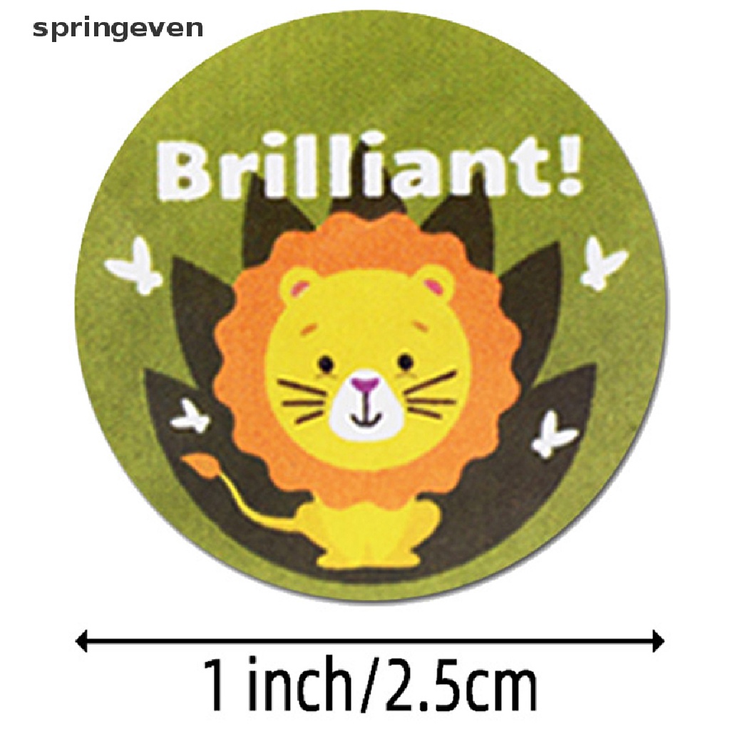 Set 500 Sticker Động Vật Dễ Thương Dán Khen Thưởng Cho Giáo Viên