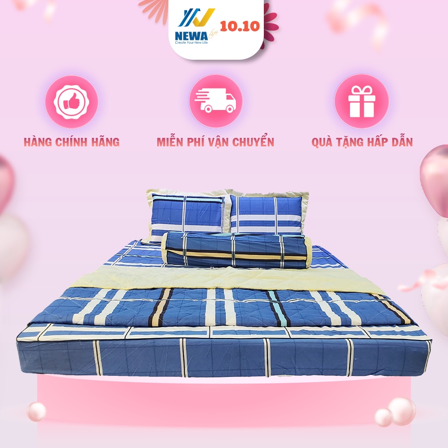Bộ Drap Cotton Hoa Hàn Quốc EVERA (E0020)