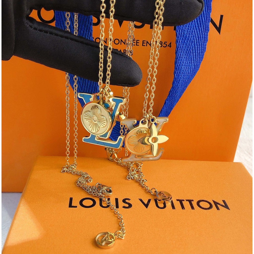 Vòng cổ Louis Vuitton Lv Thiết Kế Đơn Giản Sang Trọng Cho Nam Và Nữ