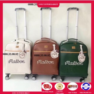 Túi đựng đồ golf malbon có bánh xe da pu cao cấp
