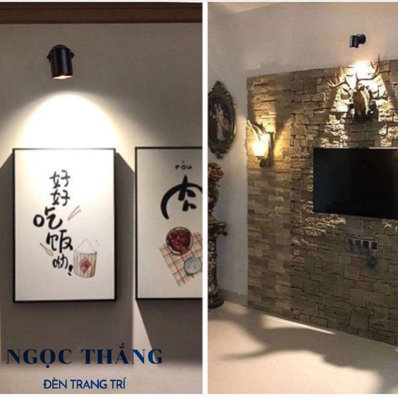 Đèn Led soi gương chiếu tranh gắn tường phòng ngủ phòng khách Led 7W PT008B Ngọc Thắng