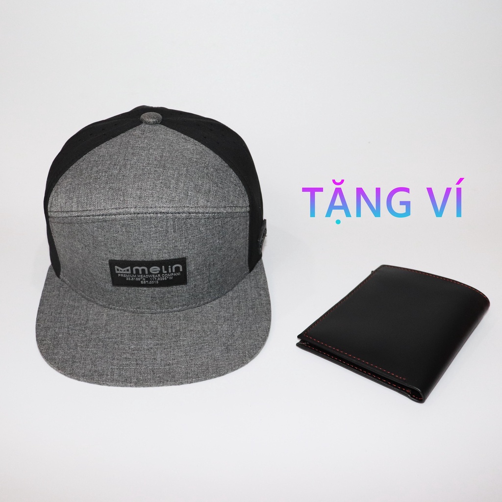 Nón NHS Snapback Melin001 Xám .