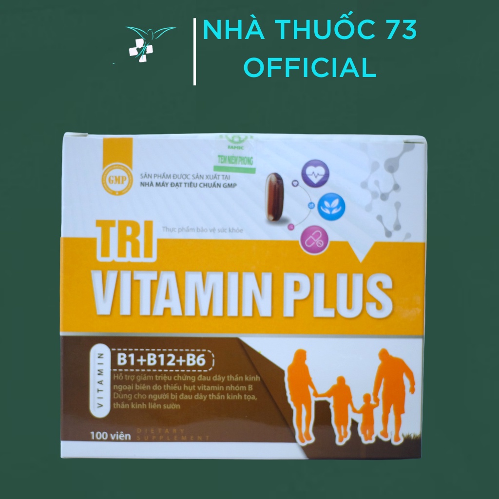 Bổ Sung Vitamin B1, B6, B12 Trivitamin Plus Vitamin 3B – Nhà thuốc 73