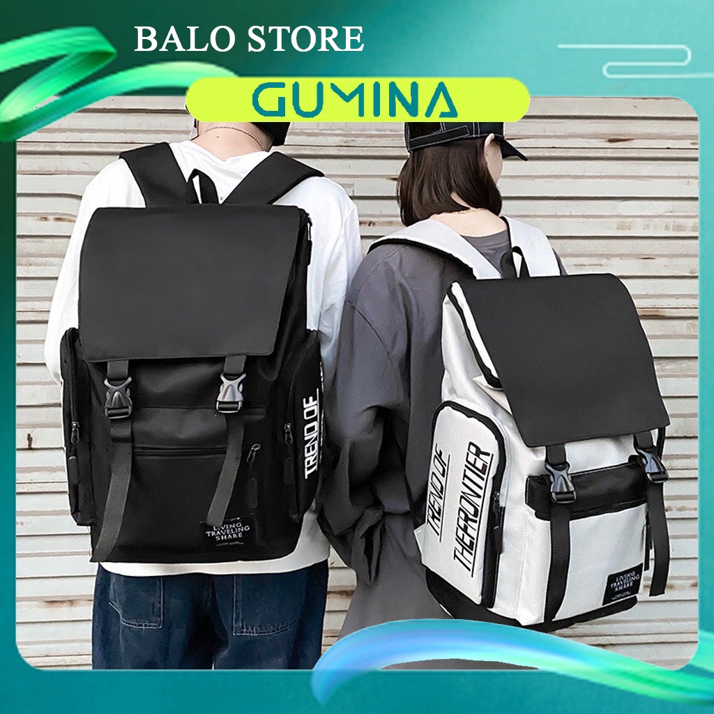 Balo Nữ Nam Đi Học - Cặp Sách Ulzzang Hàn Quốc Rẻ Đẹp Học Sinh Cấp 1 2 3 To Đựng Đồ Du Lịch BL099 - GUMINA