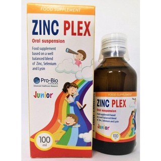 Zinc plex - bổ sung kẽm, lysin trẻ hết biếng ăn, hỗ trợ tăng đề kháng 100ml tp009