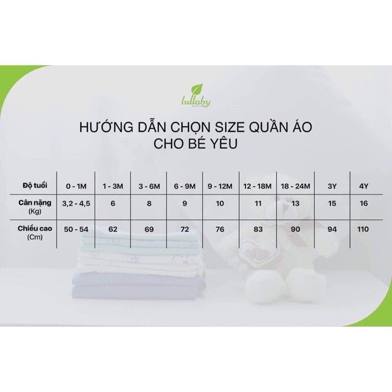 Bộ Quần Áo Dài Tay Cài Vai Vải Petit Cho Bé NH385M