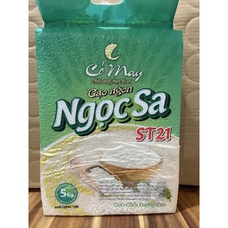 Gạo ngọc sa - gạo ngon túi ép - 5kg